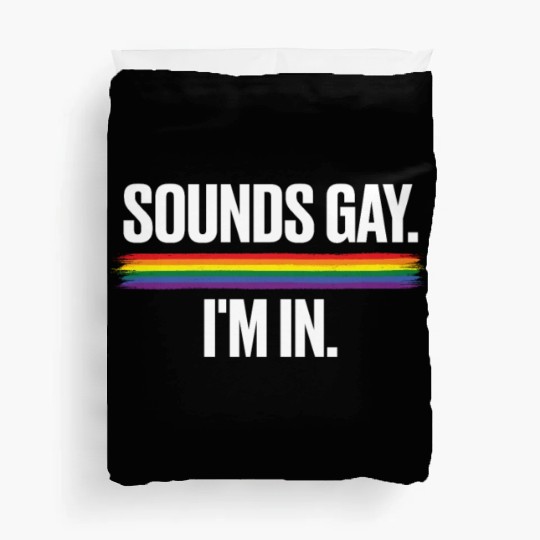 Gay Couple Homosexual LGBTQ Queer Pride Duvet Covers