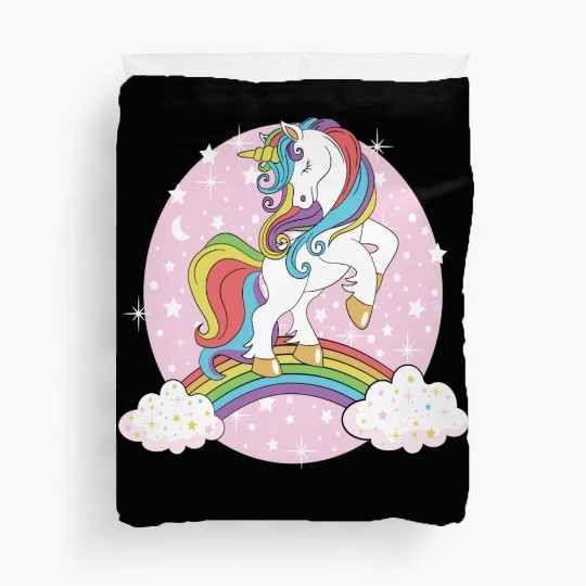 Unicorn rainbow Duvet Covers