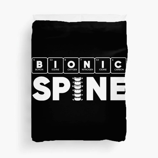 Back Surgery Bionic Spine Periodic Table Science Duvet Covers