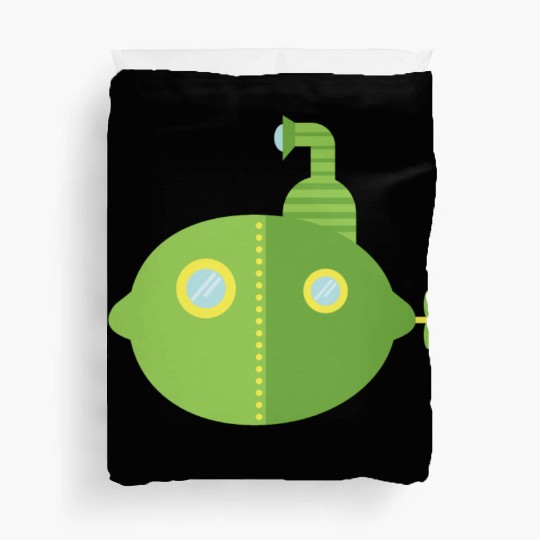 Submarine Lime Duvet Covers