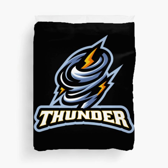 Thunder lighting storm scary weather Duvet Covers
