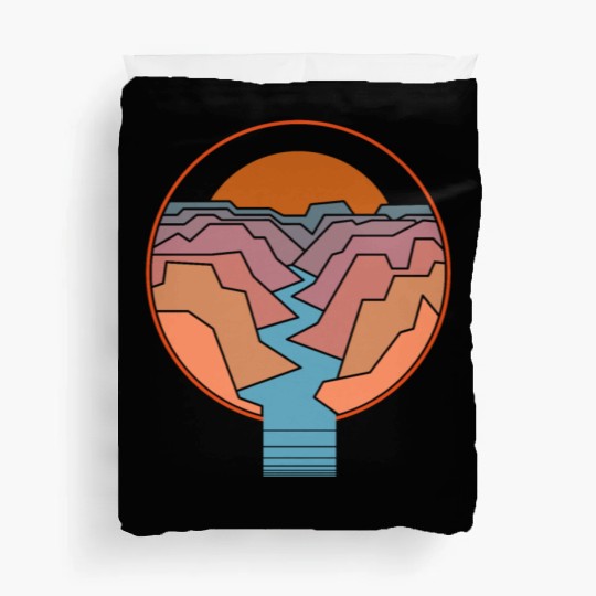 Travel hiking adventure camping gift Duvet Covers