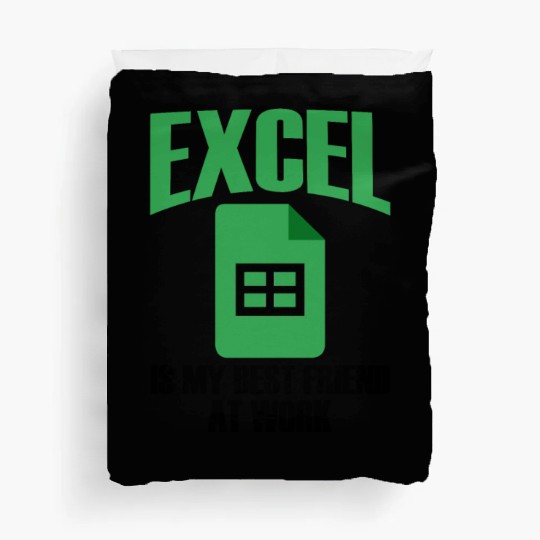 Excel Best Friend At Work Spreadsheet Accountant Duvet Covers