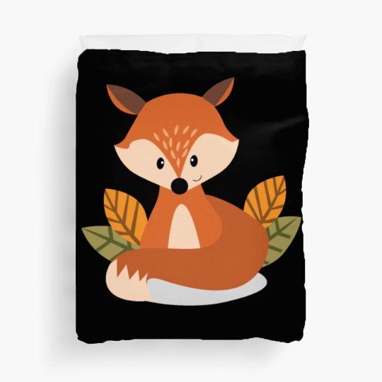 Cute Fox Wine Drinking Lover Party Duvet Covers