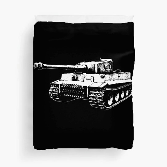 Tank Tigher I - white Duvet Covers