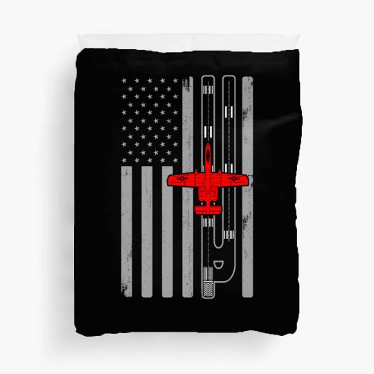A-10 Warthog American Flag Runway A10 Thunderbird Duvet Covers