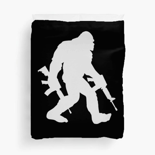 Bigfoot Silhouette Sasquatch Duvet Covers