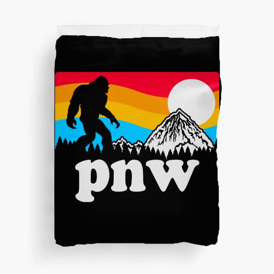 PNW Pacific Northwest Bigfoot Duvet Covers