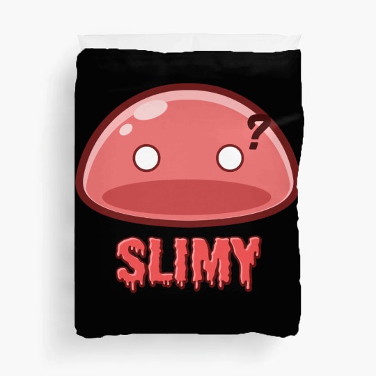 Cute Red Dungeon Slime Monster Weird Anime Duvet Covers