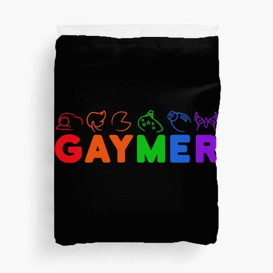gaymer / gay pride gamer Duvet Covers