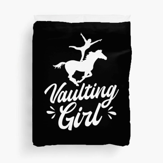 Equestrian Vaulting Girl Duvet Covers
