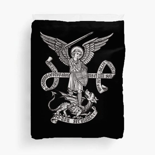 Saint St Michael Catholic Archangel Angel Defender Duvet Covers