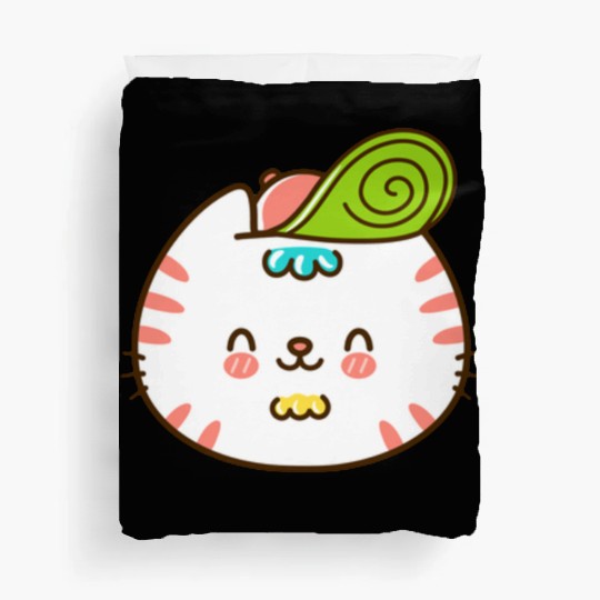 Kawaii Cat Head Smiling Duvet Covers