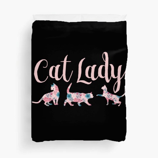 Cat Lady - Cat Mom - Cat owner gift Duvet Covers