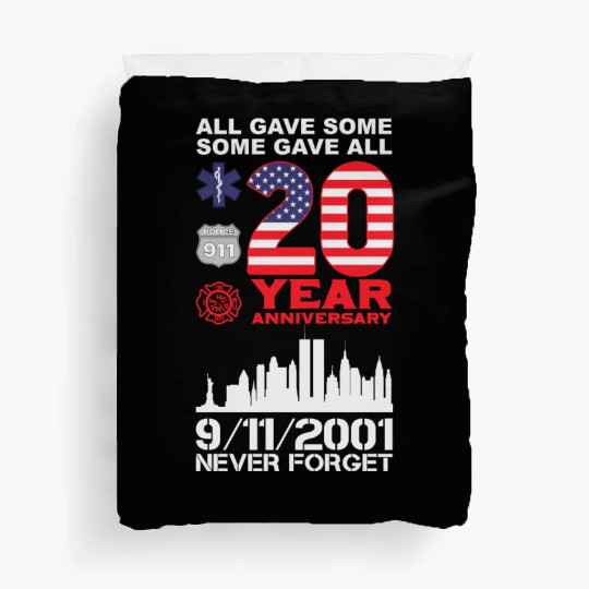 Patriot Day Never Forget 9 11 2001 Anniversary Duvet Covers