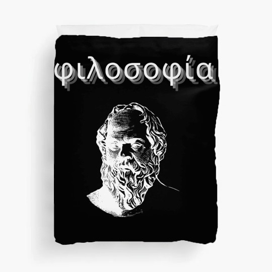 Greek Philosophy - Socrates Duvet Covers