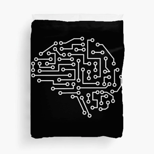 Machine Learning AI Data Science Heartbeat Data Duvet Covers
