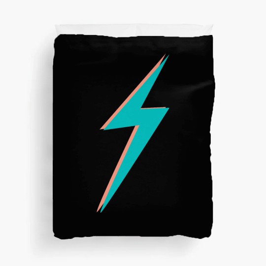 double Lightning Bolt Pink And Blue Duvet Covers