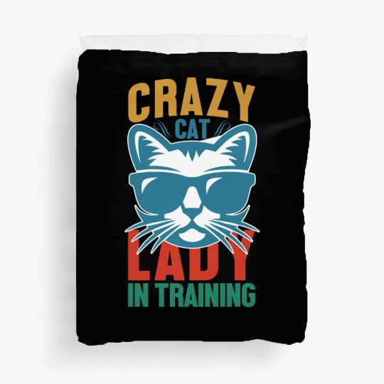Crazy cat lady Duvet Covers