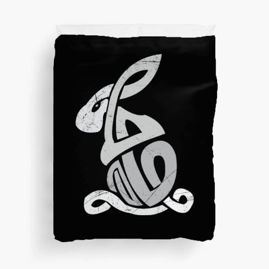 Celtic Symbols Bunny Celtic Knot Gift Idea Duvet Covers