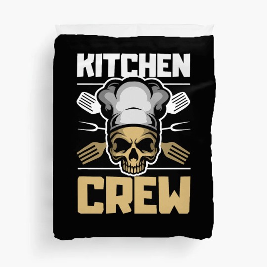 Kitchen Crew Great Cooking Gift Women Men Food T Duvet Covers