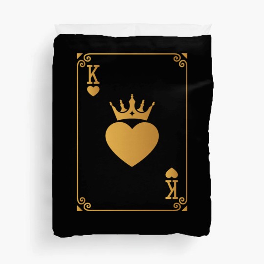 King of Hearts King Queen Couple Halloween Costume Duvet Covers