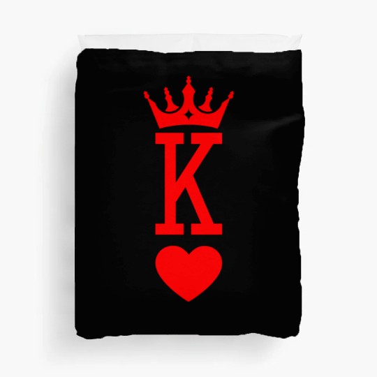 King of Hearts King Queen Couple Halloween Costume Duvet Covers