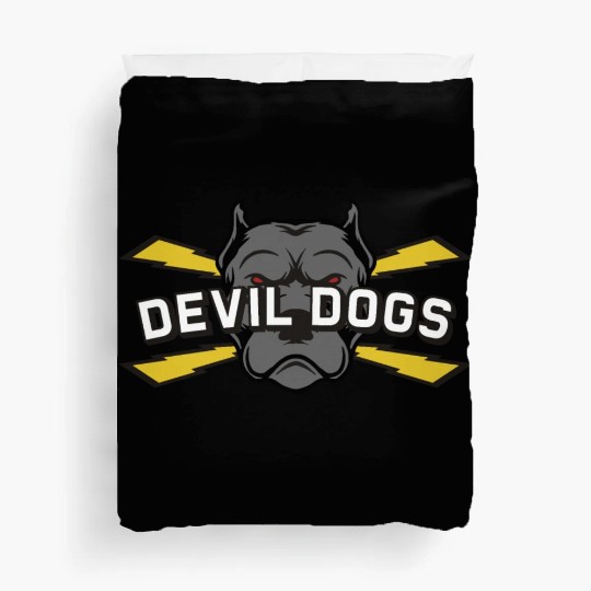 Devil dogs v4 Duvet Covers