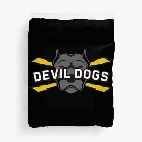 Devil dogs v4 Duvet Covers