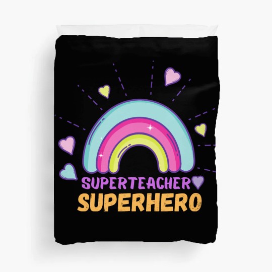 Superteacher Superhero Funny Teacher Duvet Covers
