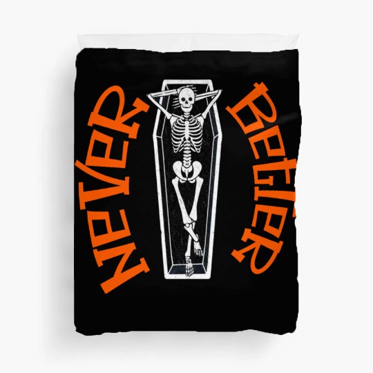 Pumpkin, Dancing Skeleton Never Better Skull Skele Duvet Covers