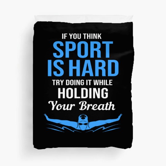 Swimming Team Humor Swim Funny Swimmer Duvet Covers