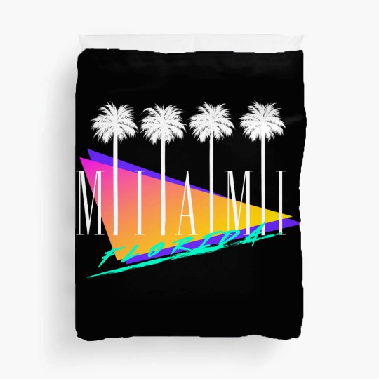 Miami Florida Retro Style Duvet Covers