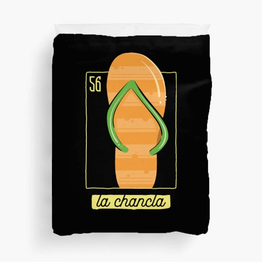 Loteria Cards Mexican Lottery Bingo La Chancla Duvet Covers