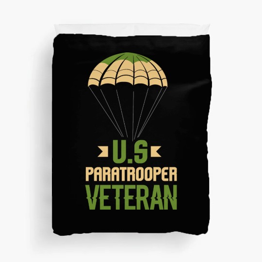 Army Parachute Airborne Division US Veteran Duvet Covers