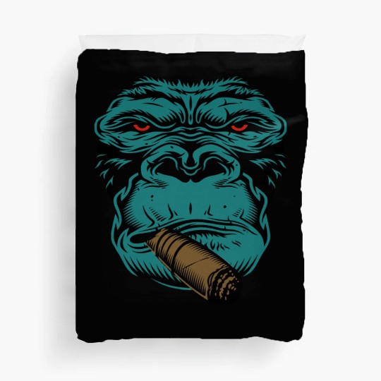 Smoking Gorilla Duvet Covers