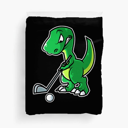 Tyrannosaurus Golf Player Golfer Golfing Funny Duvet Covers