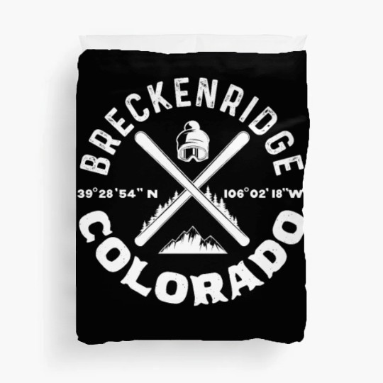 Breckenridge Colorado, Skiing Duvet Covers