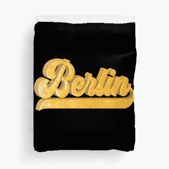 Golden Berlin Bling Bling Logo Duvet Covers