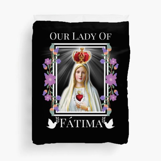 Our Lady of Fatima Immaculate Heart of Blessed Duvet Covers