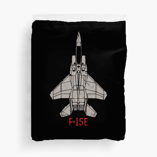 F 15E Strike Eagle US Airborne Fighter Pilot Duvet Covers
