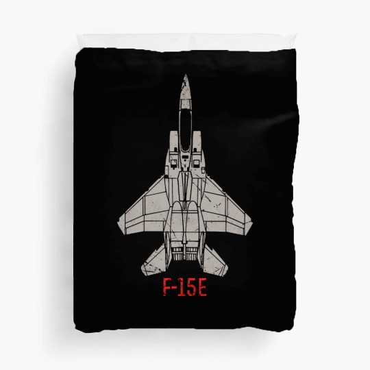 F 15E Strike Eagle US Airborne Fighter Pilot Duvet Covers