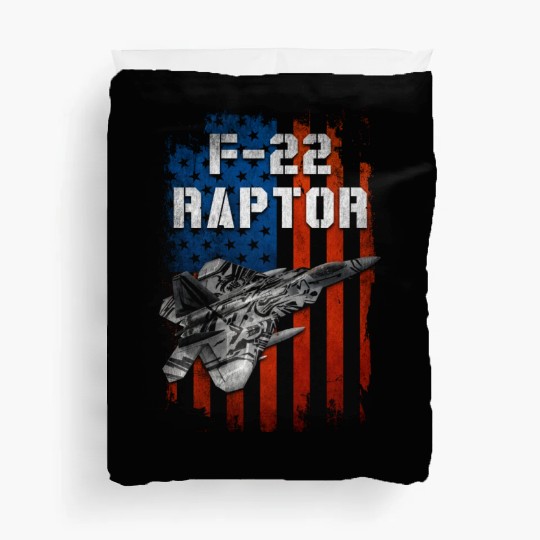 F22 Raptor Aircraft Army US Airborne Duvet Covers