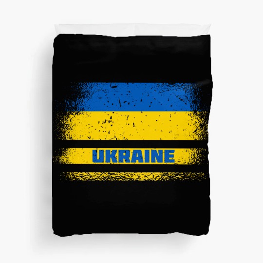 Ukraine vintage flag Duvet Covers