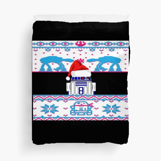R2D2 Ugly Christmas Sweater Duvet Covers
