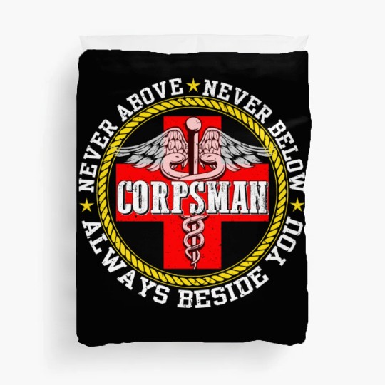 Corpsman Devil Doc Corpsman US Army Duvet Covers