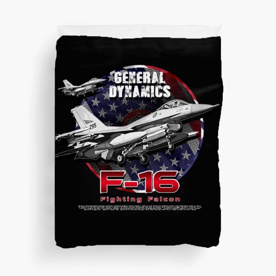 F-16 Fighting Falcon General Dynamics Fighter Jet Duvet Covers