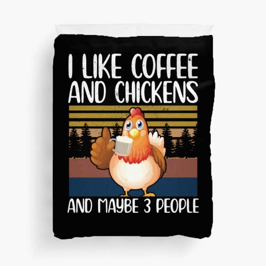 Chickens And Coffee | Chicken Duvet Covers