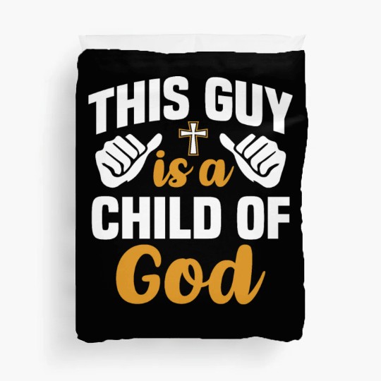 Guy Child of God Christian Religious Apparel Duvet Covers
