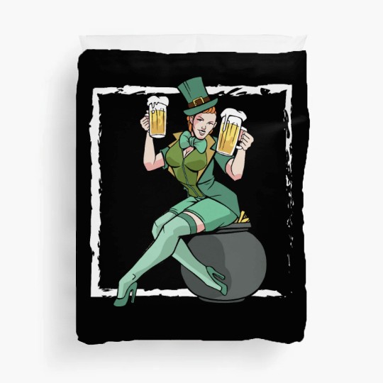 Irish Beer St. Patrick's Saint Pattys Day Shamrock Duvet Covers